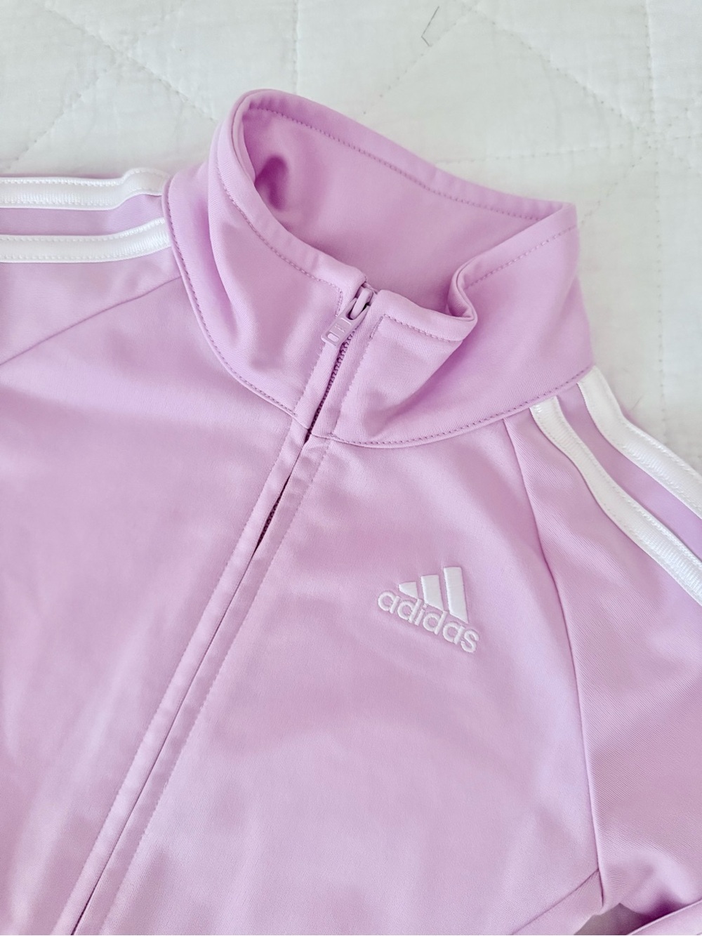 NEW 3T Adidas Pink Kids Track Jacket & Pants Matching Set NWOT - Picture 2 of 6